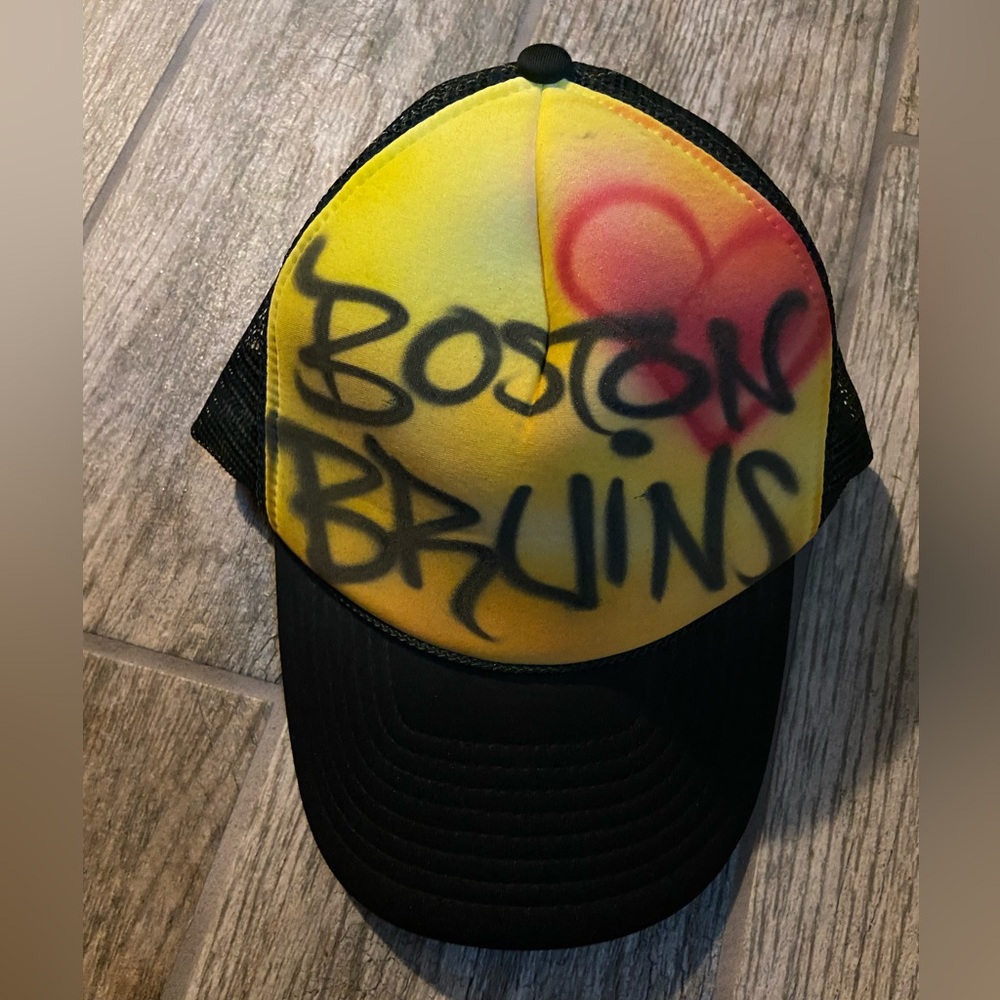 Boston Bruins customized trucker hat